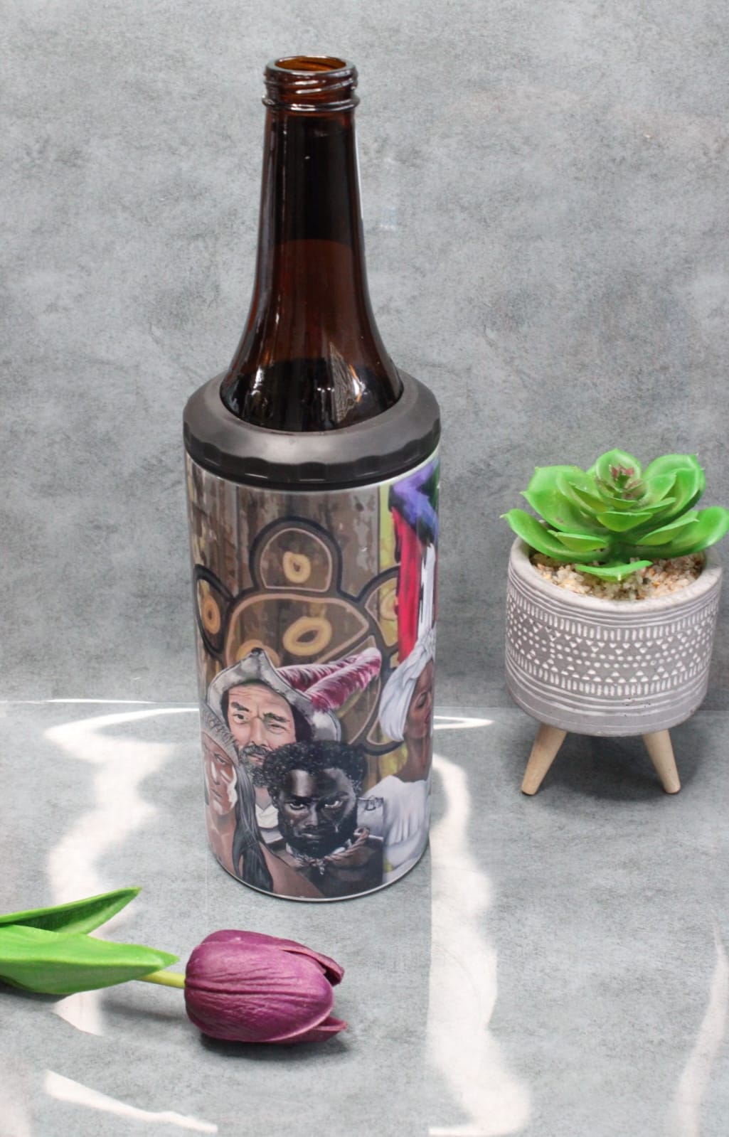 Vaso 3 en 1 Personalizado | Enfriador de botellas, latas y vaso térmico